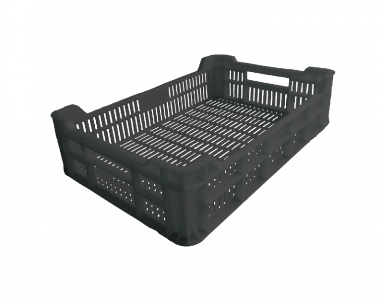 Navete pentru magazine alimentare: ce modele alegi pe secții 3 Ladă legume fructe 600x400x150 mm – ladita legume ventilată agricolă