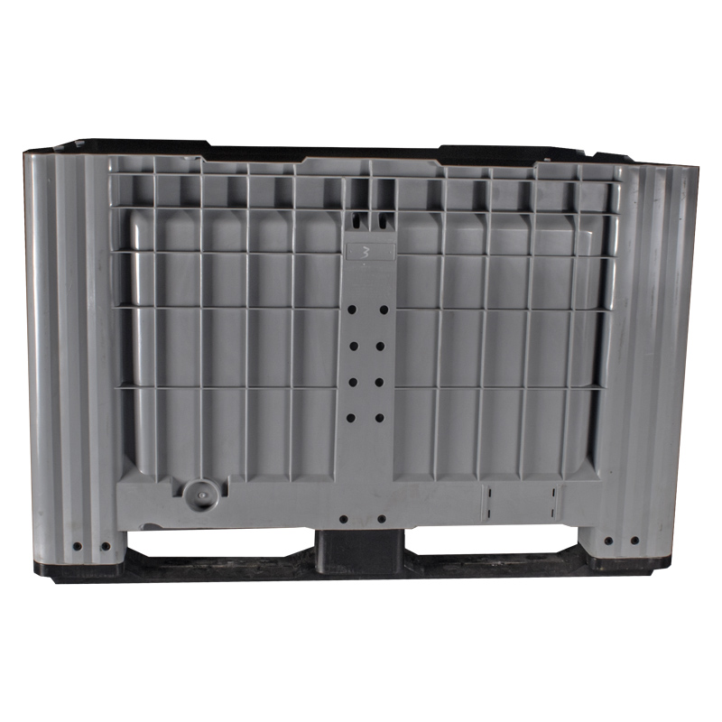 Boxpalet plastic industrial 1200x1000x785 pereți plini 2 traverse - boxpalet plastic industrial