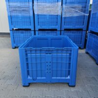 Box palet plastic perete plin 1200x1000x785 mm - box palet plastic perete plin
